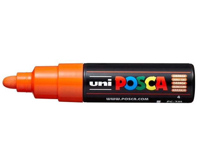Posca Marker PC-7M Bullet Tip Orange