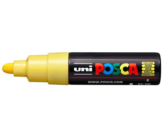 Posca Marker PC-7M Bullet Tip Yellow