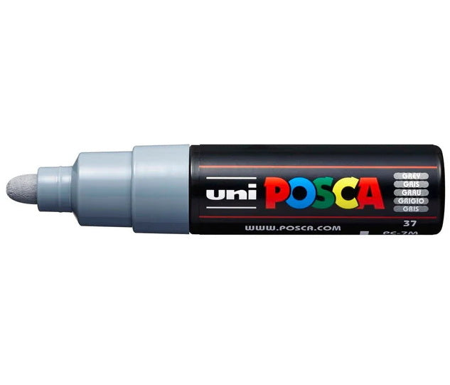 Posca Marker PC-7M Bullet Tip Gray