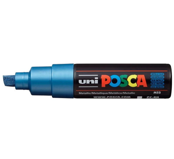 Posca Marker PC-8K Chisel Tip Metallic Blue