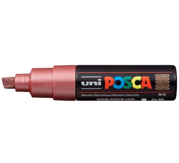 Posca Marker PC-8K Chisel Tip Metallic Red