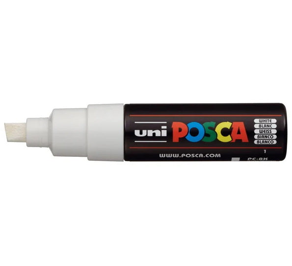 Posca Marker PC-8K Chisel Tip White