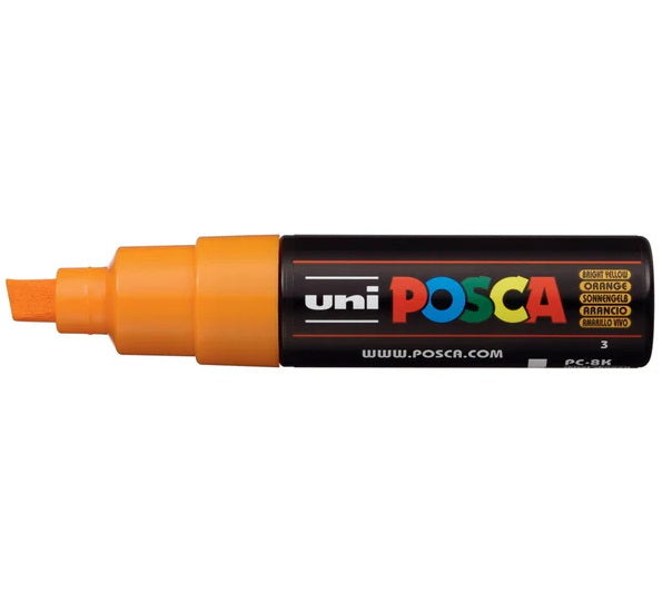 Posca Marker PC-8K Chisel Tip Bright Yellow