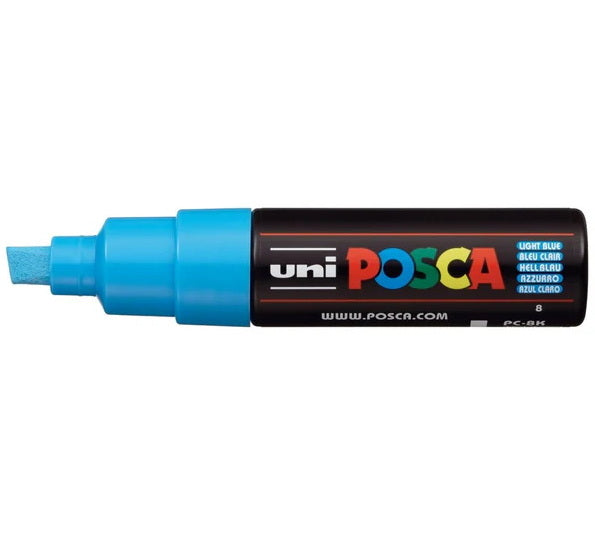 Posca Marker PC-8K Chisel Tip Light Blue