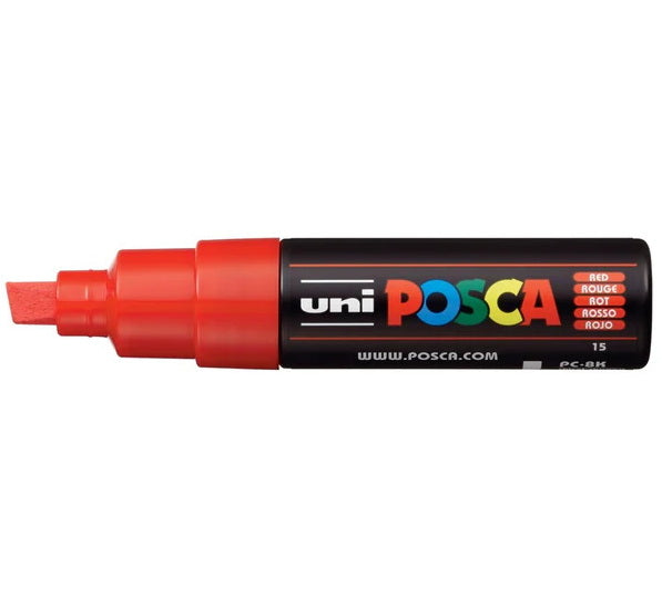 Posca Marker PC-8K Chisel Tip Red
