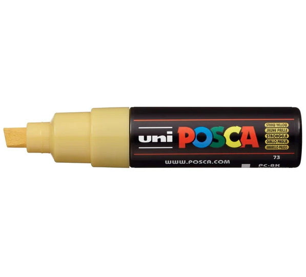 Posca Marker PC-8K Chisel Tip Straw Yellow