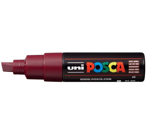 Posca Marker PC-8K Chisel Tip Wine Red