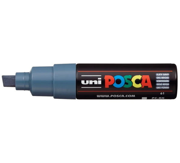 Marqueur posca biseau pc-8k gris ardoise