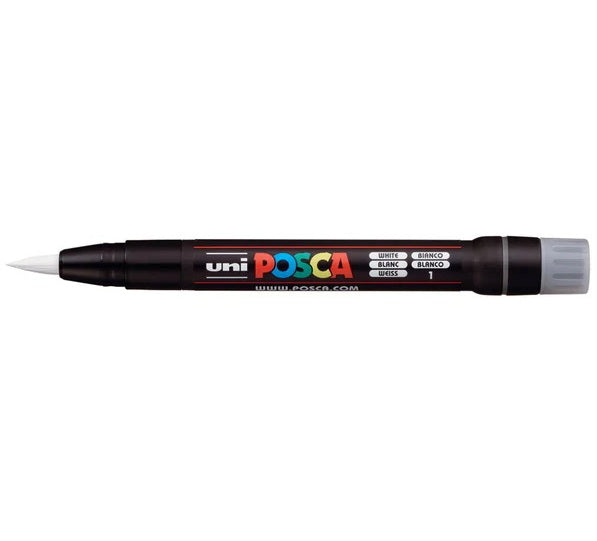 Posca Marker PCF-350 Brush Tip White