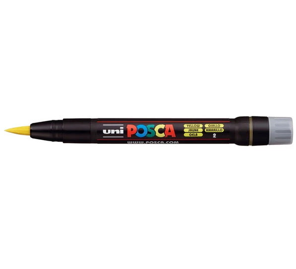 Posca Marker PCF-350 Brush Tip Yellow
