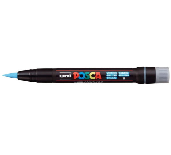 Posca Marker PCF-350 Brush Tip Light Blue