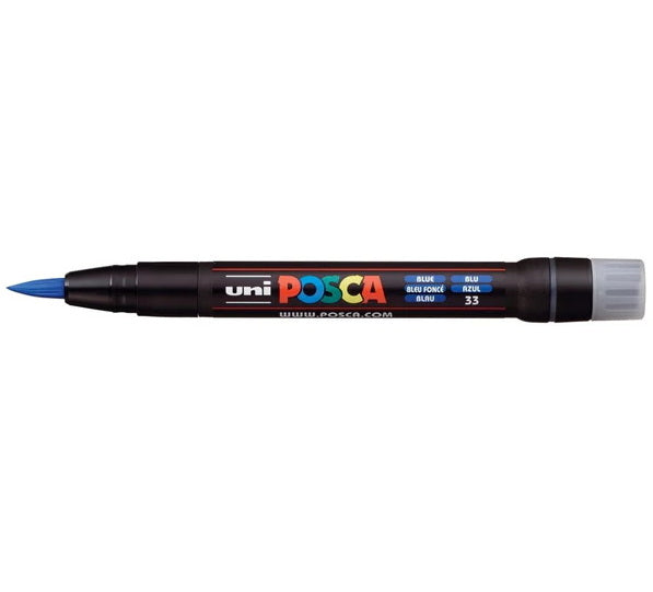 Posca Marker PCF-350 Brush Tip Blue