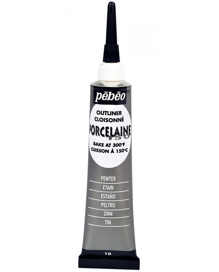 Relief outliner - porcelaine 150 - 20ml - pewter