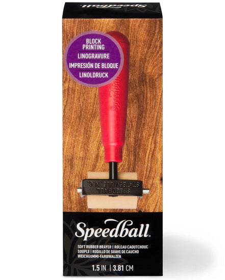 Natural latex linocut roller - soft - 1.5in