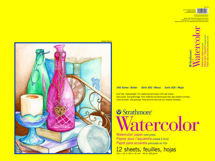 Watercolor paper pad - 18x24in (12s)
