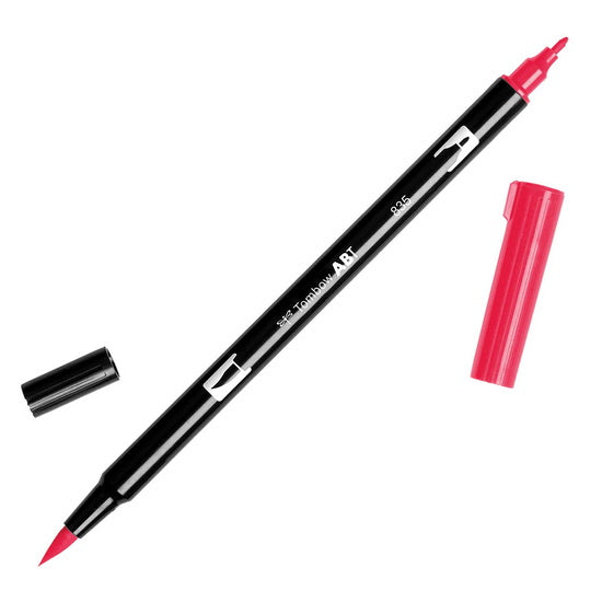 Dual brush pen persimmon