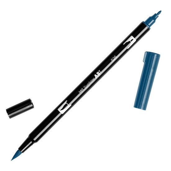Dual brush pen true blue
