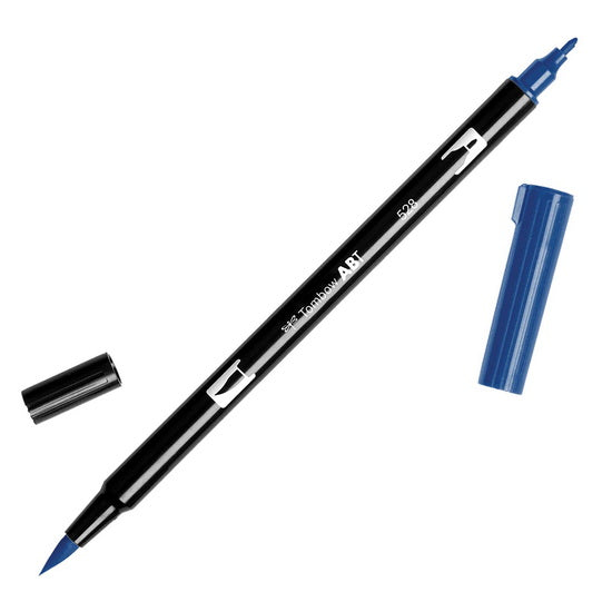 Dual brush pen navy blue
