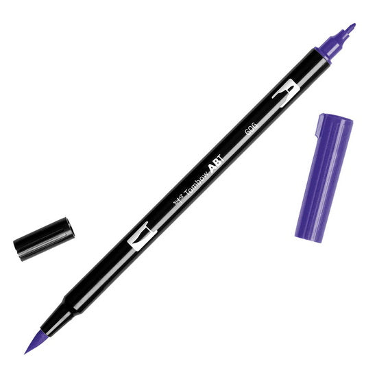 Dual brush pen violet