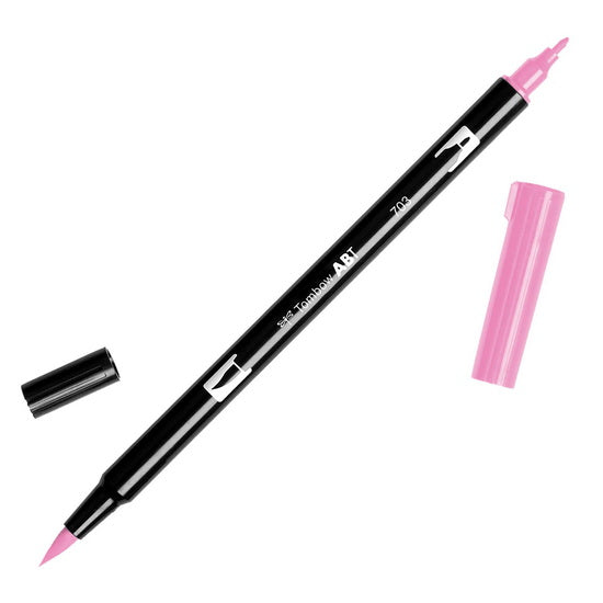 Dual brush pen pink rose