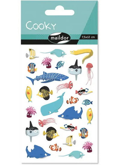 Autocollants Cooky : Animaux marins