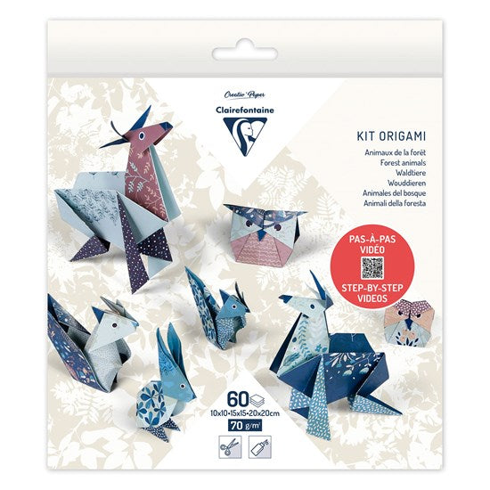 60-Sheet Origami Kit - Forest Animals