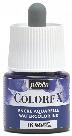 Watercolor ink - colorex - 45ml - night blue