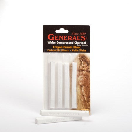 Compressed White Charcoal - 4 sticks