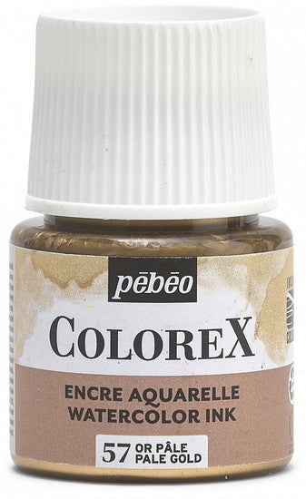 Watercolor ink - colorex - 45ml - pale gold