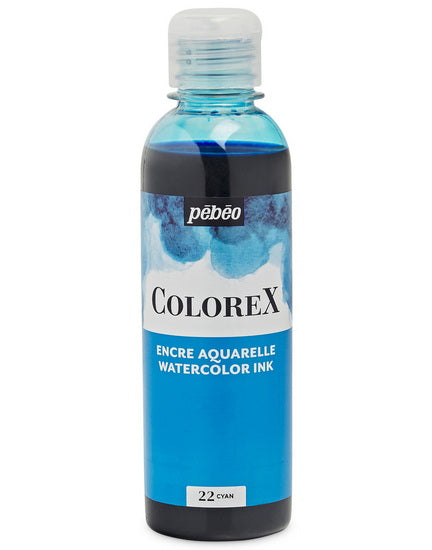 Watercolor ink - colorex - 250ml - cyan