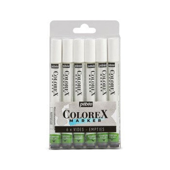 Pqt 6 marqueur vide - colorex