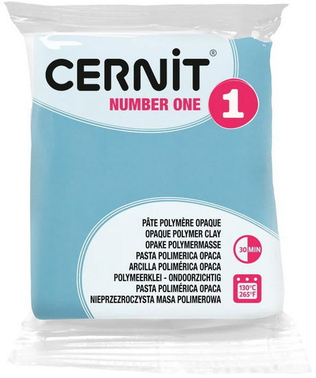 Pâte à modeler polymère number one - finition opaque - caraibe - 56 gram