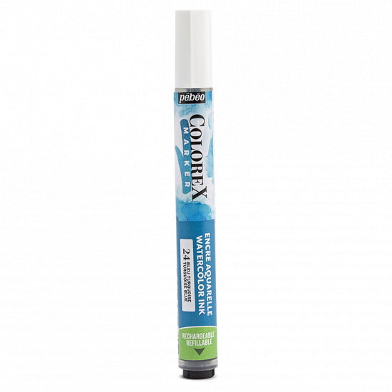 Marqueur aquarelle - colorex - bleu turquoise