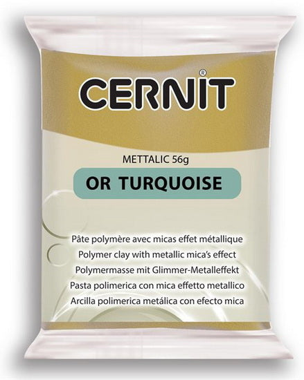 Polymer Modelling Clay - Metallic - TURQUOISE GOLD