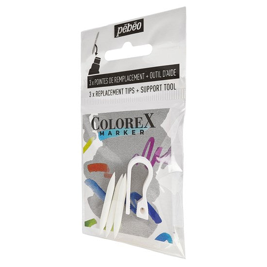 Pqt 3 pointes remplacement - marqueur aquarelle - colorex