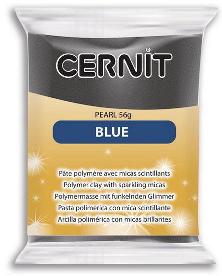 Pâte polymère - pearl - pearl blue