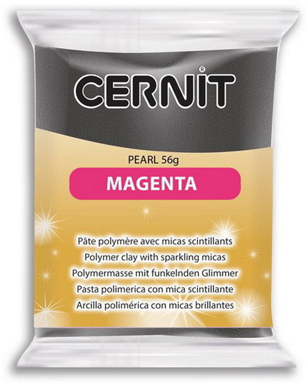 Pâte polymère - pearl - pearl magenta