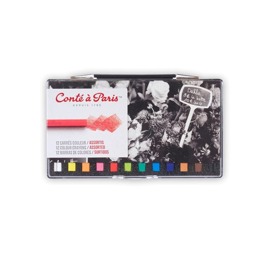Ens. 12 carrés couleur