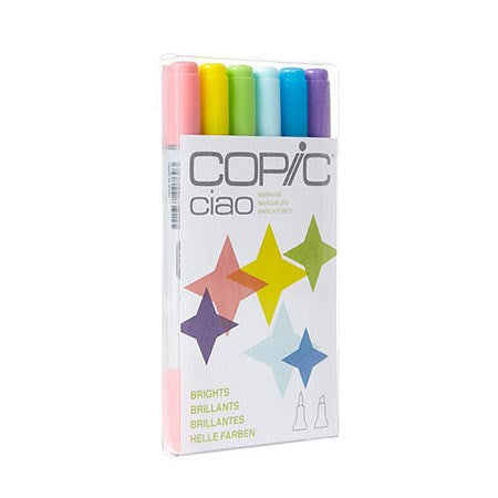 Set of 6 Copic Ciao Markers Brights