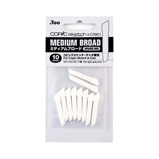 Ens. 10 pointes de rechange copic ciao larges