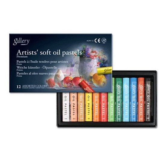Set of 12 Soft Oil Pastels