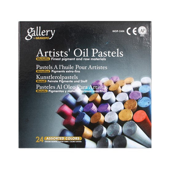 Set of 24 Metallic Oil Pastels