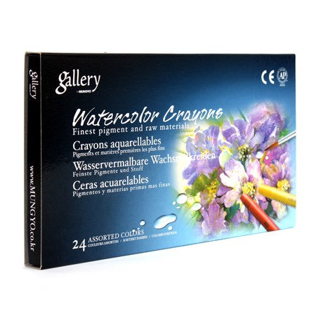 Set of 24 Watercolor Crayons