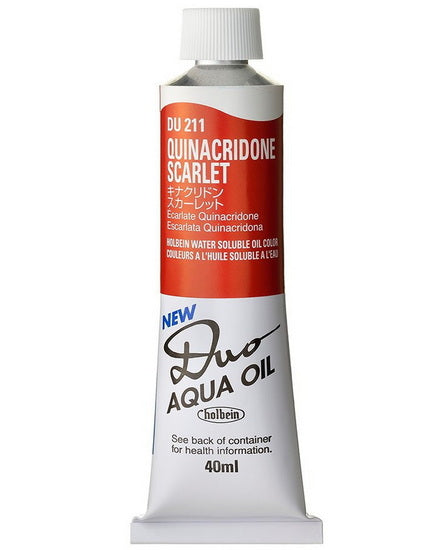 Duo Aqua Oil Quinacricone Scarlet Series C - 40ml