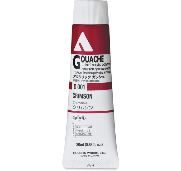 Acryla Gouache Crimson Series A - 20ml