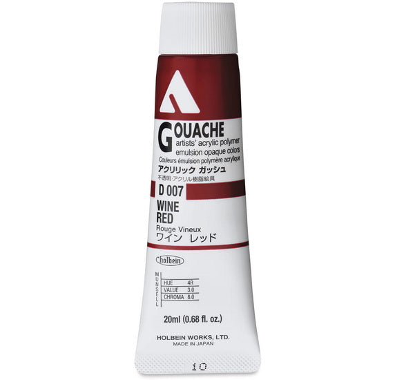 Acryla Gouache Wine Red Series A - 20ml