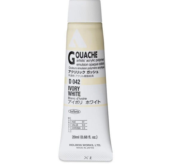 Acryla Gouache Ivory White Series A - 20ml