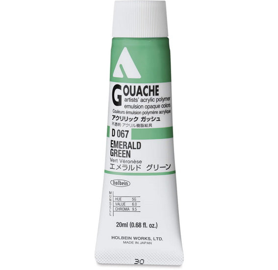 Acryla Gouache Emerald Green Series A - 20ml
