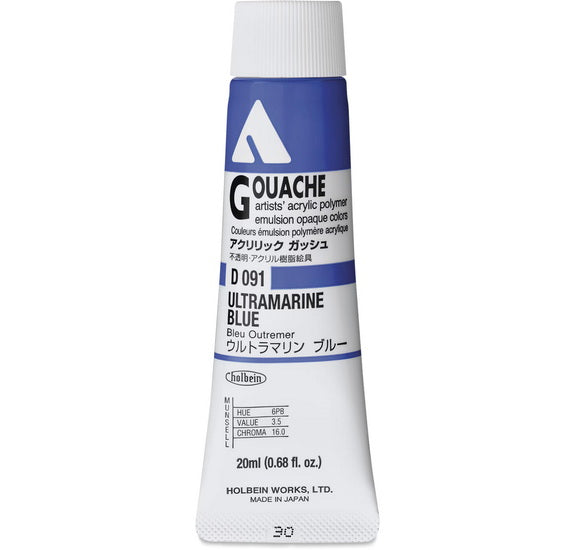 Acryla Gouache Ultramarine Blue Series A - 20ml