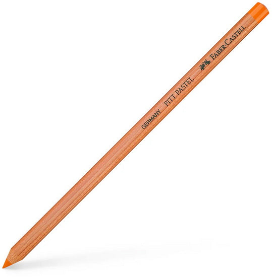 Pitt pastel pencil orange glaze